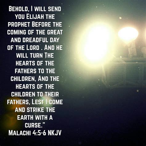 MALACHI (4:6) 4: 5-6 | Scripture quotes, Feelings quotes, Gods promises