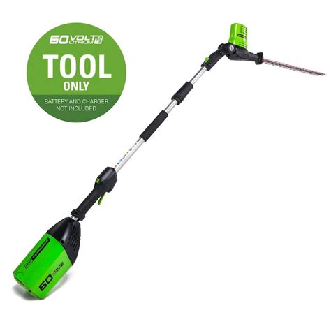 Greenworks GW 60V POLE HDGE TRIMER TOOL ONLY in the Cordless Electric ...