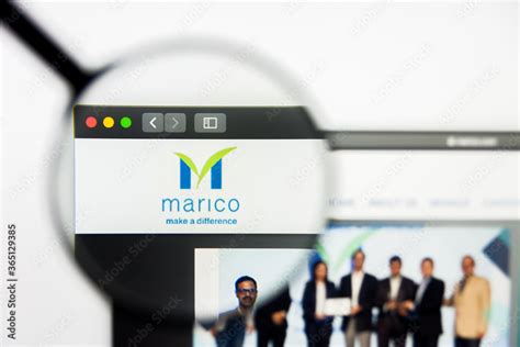 New York, New York State, USA - 18 June 2019: Illustrative Editorial of Marico website homepage ...