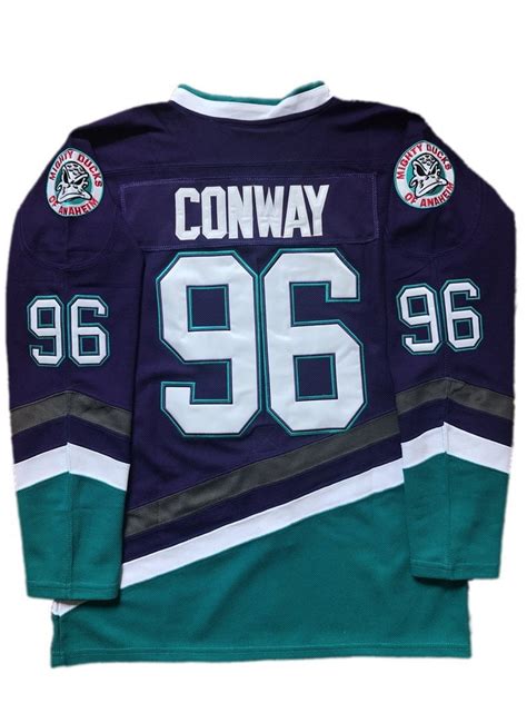 Mighty Ducks Movie Ice Hockey Jersey Purple – Jersey Junkiez