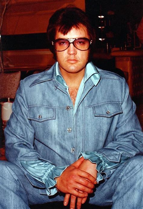 Elvis Presley hanging out backstage in 1977. It was on this day 40 ...