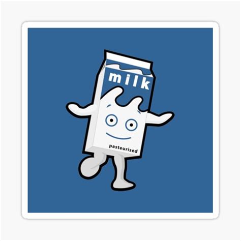 "Happy Milk " Sticker for Sale by SketchbookUsa | Redbubble