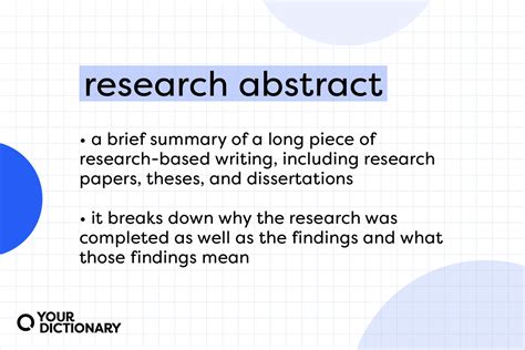 What Is a Research Abstract? 3 Effective Examples | YourDictionary