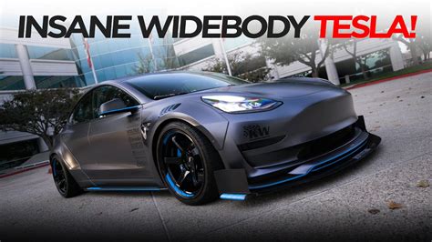 INSANE WIDEBODY TESLA MODEL 3 | #TOYOTIRES | [4K60] - YouTube