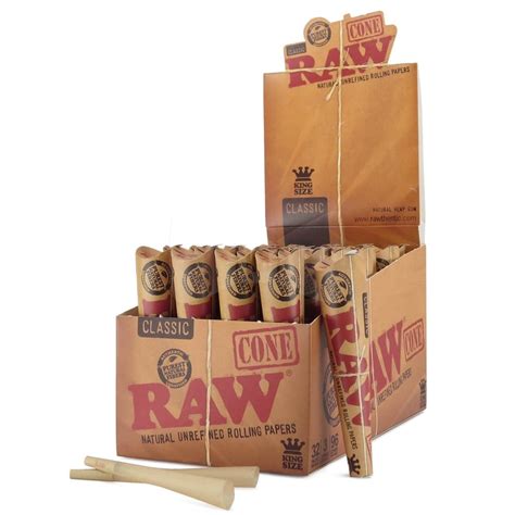 RAW Classic Pre-Rolled Cones - King Size (3 Pack) - Smoke Cargo