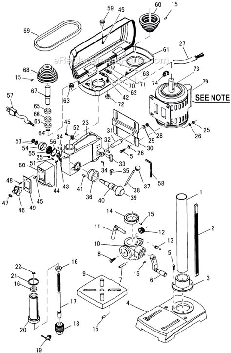 Ryobi 10 Drill Press Replacement Parts | Reviewmotors.co