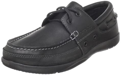 leather shoes for mens: crocs Men'sHarborline Boat Shoe