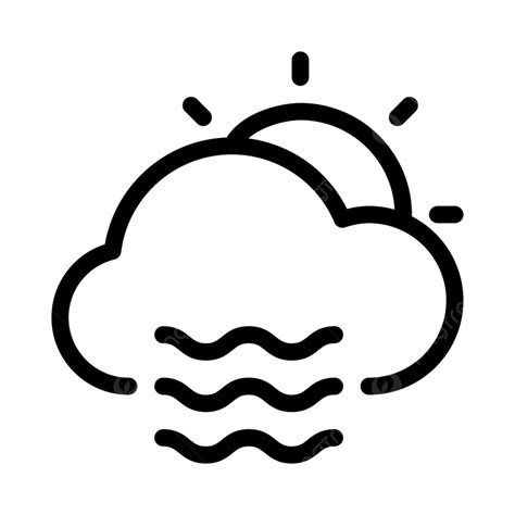 Weather Cloud Clipart Vector, Daytime Foggy Weather Clouds Illustration ...