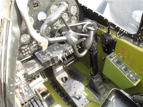 P-38 cockpit and yoke. | Lockheed p 38 lightning, Cockpit, Wwii airplane