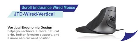 Amazon.com: J-Tech Digital Scroll Endurance Wired Mouse Ergonomic Vertical USB Mouse with ...