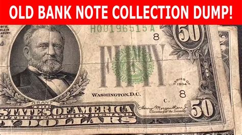 Old Bank Note Collection Dump Found At My Bank! - YouTube