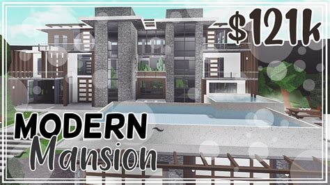 [READ COMMENTS] Bloxburg | Modern Mansion (Exterior Only) | Speedbuild - YouTube