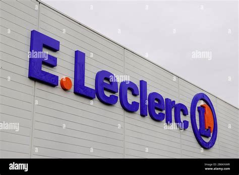 Bordeaux , Aquitaine / France - 01 15 2020 : E.Leclerc sign French logo ...