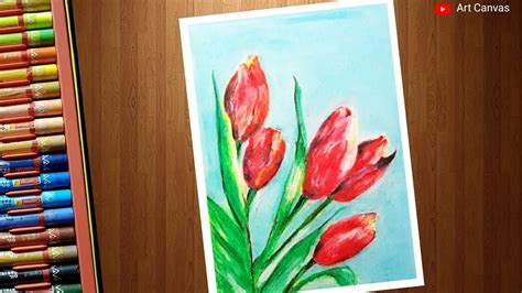 Oil Pastels Flowers