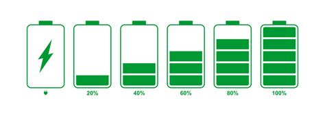 simple battery icon with showing percentage 7357146 Vector Art at Vecteezy