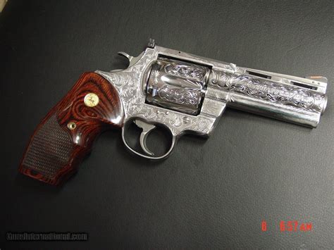 Colt Anaconda 4",fully engraved & polished by Flannery Engraving,44 mag ...