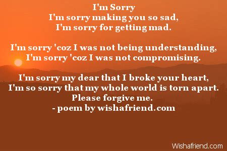 Sorry Poems