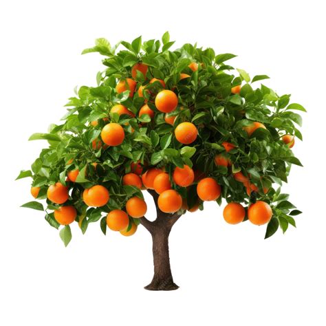 Premium Photo | Orange tree isolated on white transparent background ...