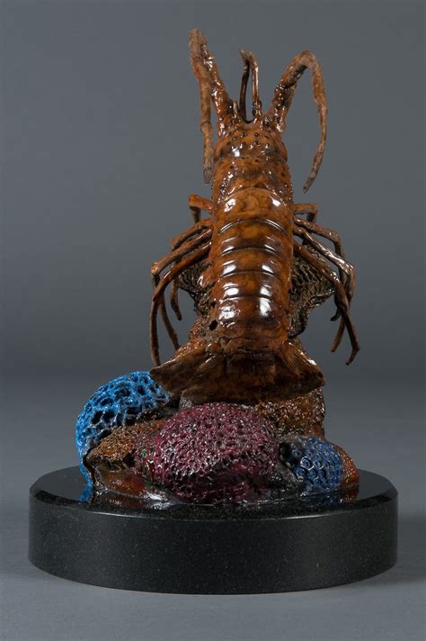 A Signed Contemporary Bronze Floridian Lobster Sculpture For Sale at 1stDibs | bronze lobster ...