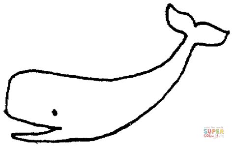 Whale Outline coloring page | Free Printable Coloring Pages