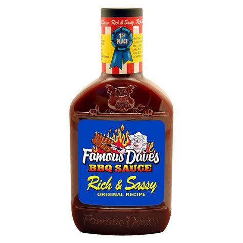 Famous Dave's Rich & Sassy Barbeque Sauce - 20oz | Barbeque sauce ...