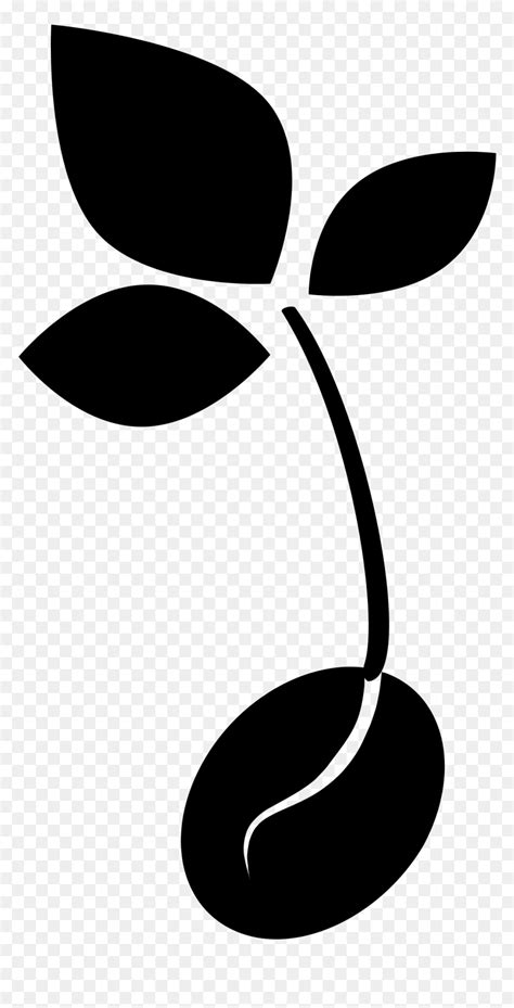 Sprout Clipart Black And White, HD Png Download - vhv