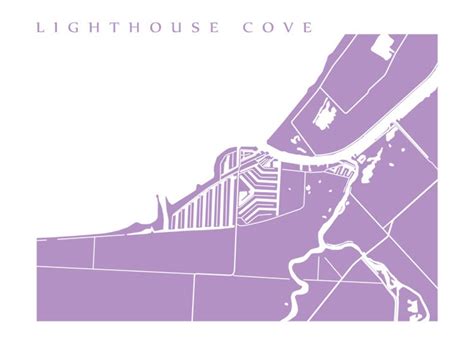 Lighthouse Cove Lakeshore Ontario Map Print - Etsy