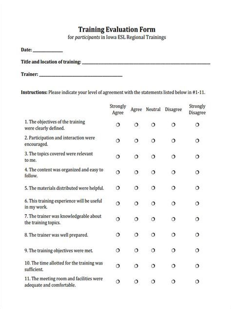 FREE 22+ Training Feedback Forms in PDF