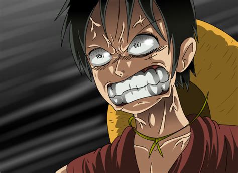 Wallpaper Luffy Angry / Luffy angry face One Piece by ikrarharimurti on DeviantArt - 1280 x 720 ...