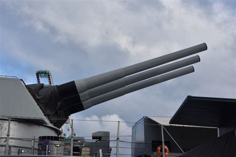 Guns On A Battleship Free Stock Photo - Public Domain Pictures