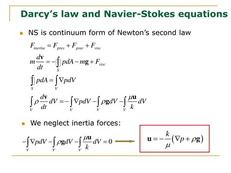 PPT - Single phase flow in porous media: Darcy’s law PowerPoint ...