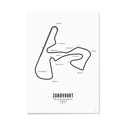 Poster of Zandvoort - White edition | WIJCK.
