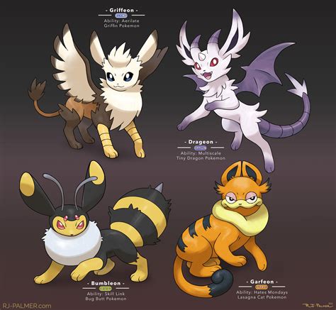 New Eevee Evolutions by arvalis on DeviantArt