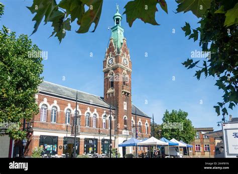 March town hall market place town cambridgeshire clock tower pos hi-res stock photography and ...