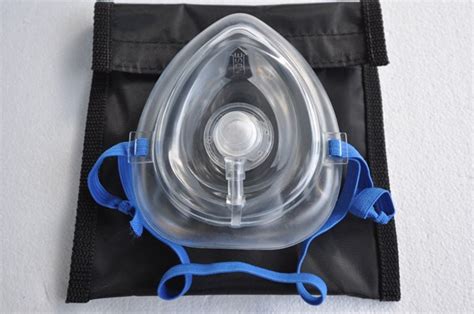 Pocket Mask with Oxygen Inlet and Head Strap | Rescuer for sale from ...