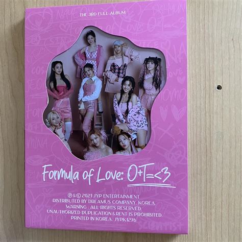 twice formula of love album - all inclusions apart... - Depop