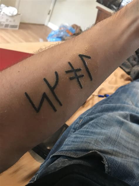 finally got a Vikings tattoo. Skol in Viking Runic! : r/minnesotavikings