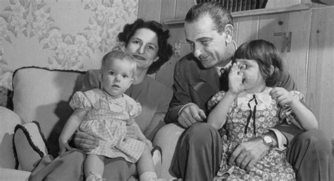 Democrat Lyndon B. Johnson sitting with his wife and daughters. (Photo by Michael Rougier/The ...