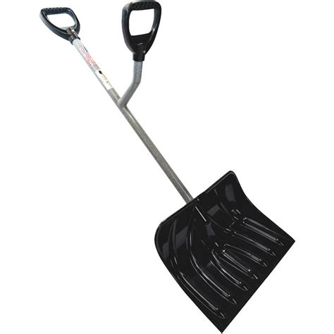 Ergie Shovel Ergonomic 18-Inch Two-Handed Ergonomic Snow Shovel ...