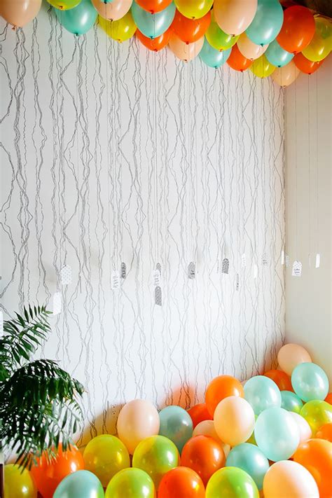 Balloon Ceiling DIY with Free Tag Printables ⋆ Ruffled | Balloon ...