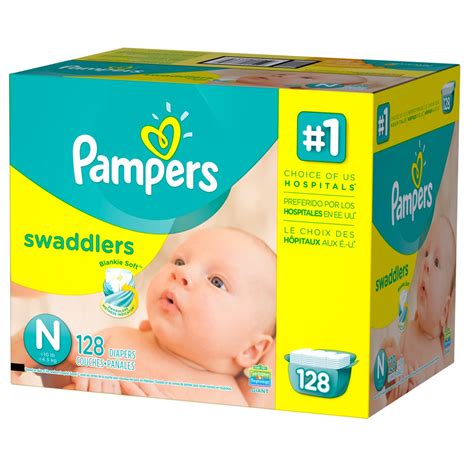 Pampers Swaddlers Newborn Diapers Size 0 128 count - Walmart.com ...