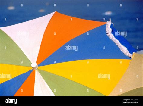 Colorful beach umbrellas Stock Photo - Alamy