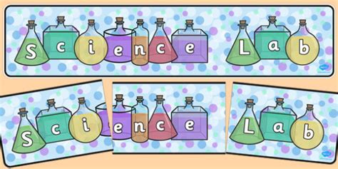 Science Lab Display Banner - science lab, display banner, display