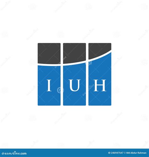 IUH Letter Logo Design on WHITE Background. IUH Creative Initials ...