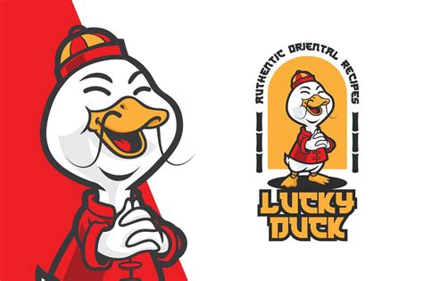 Lucky Duck Cartoon Logo - Hollands Software