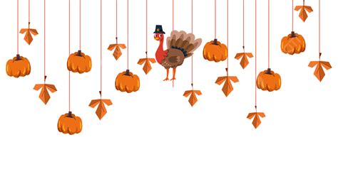 Thanksgiving Pumpkin Hd Transparent, Thanksgiving Border Horizontal Orange Pumpkin, Thanksgiving ...