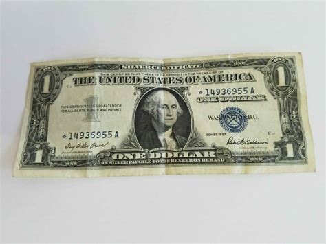 1957 Silver Certificate Dollar Bill Value: are "A", "B", Star note series worth money?