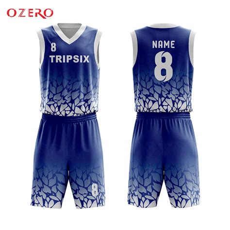 simple design basketball jersey sky blue basketball jersey-in Basketball Jerseys from Sports ...