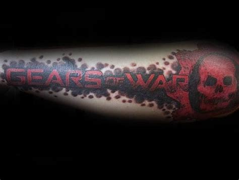 50 Gears Of War Tattoo Designs For Men - Video Game Ink Ideas