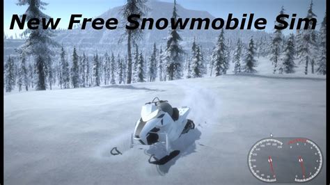 New Free Snowmobile Simulator | Freeride Mountain Gameplay - YouTube